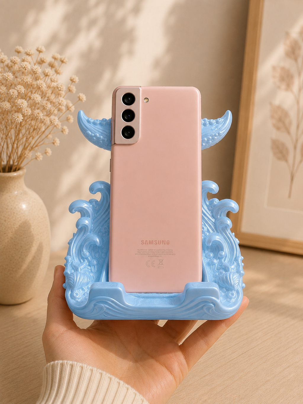 3D Printed Whale Tail Phone Holder