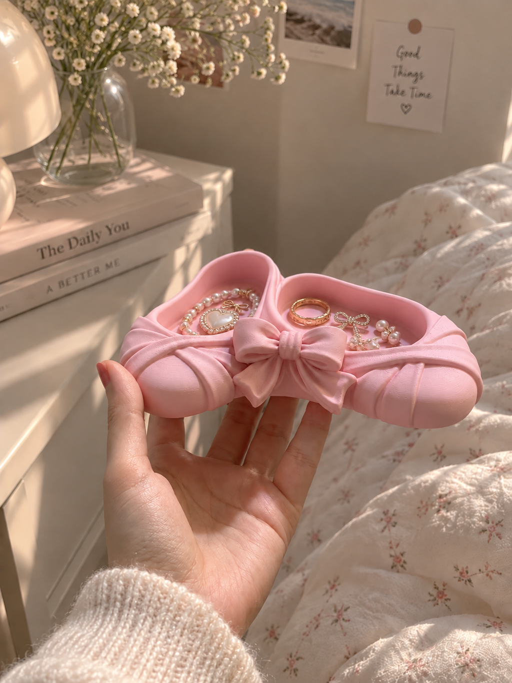 Ballet Flat Jewelry Holder – 3D Printed Bow Jewelry Tray