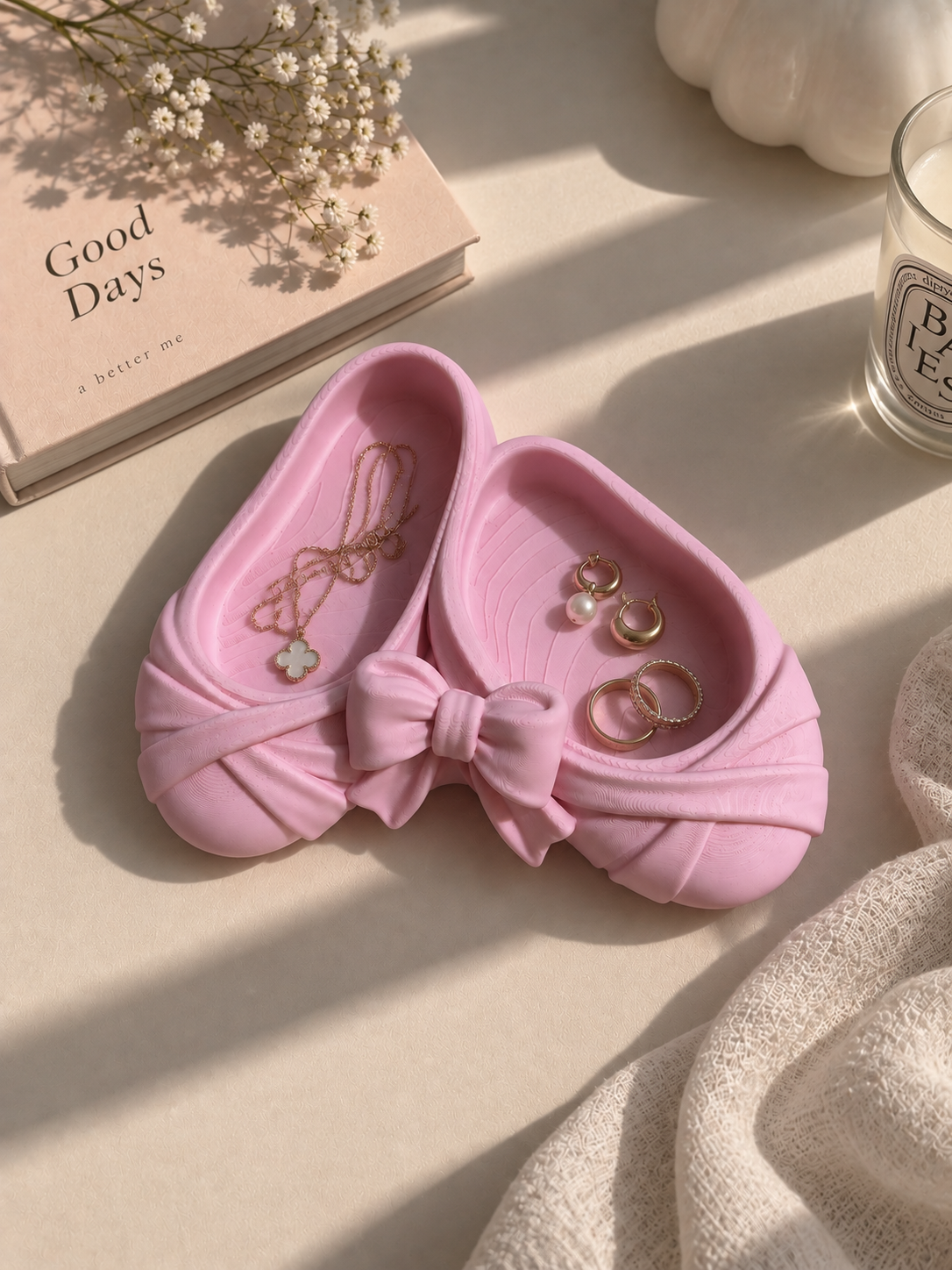 Ballet Flat Jewelry Holder – 3D Printed Bow Jewelry Tray