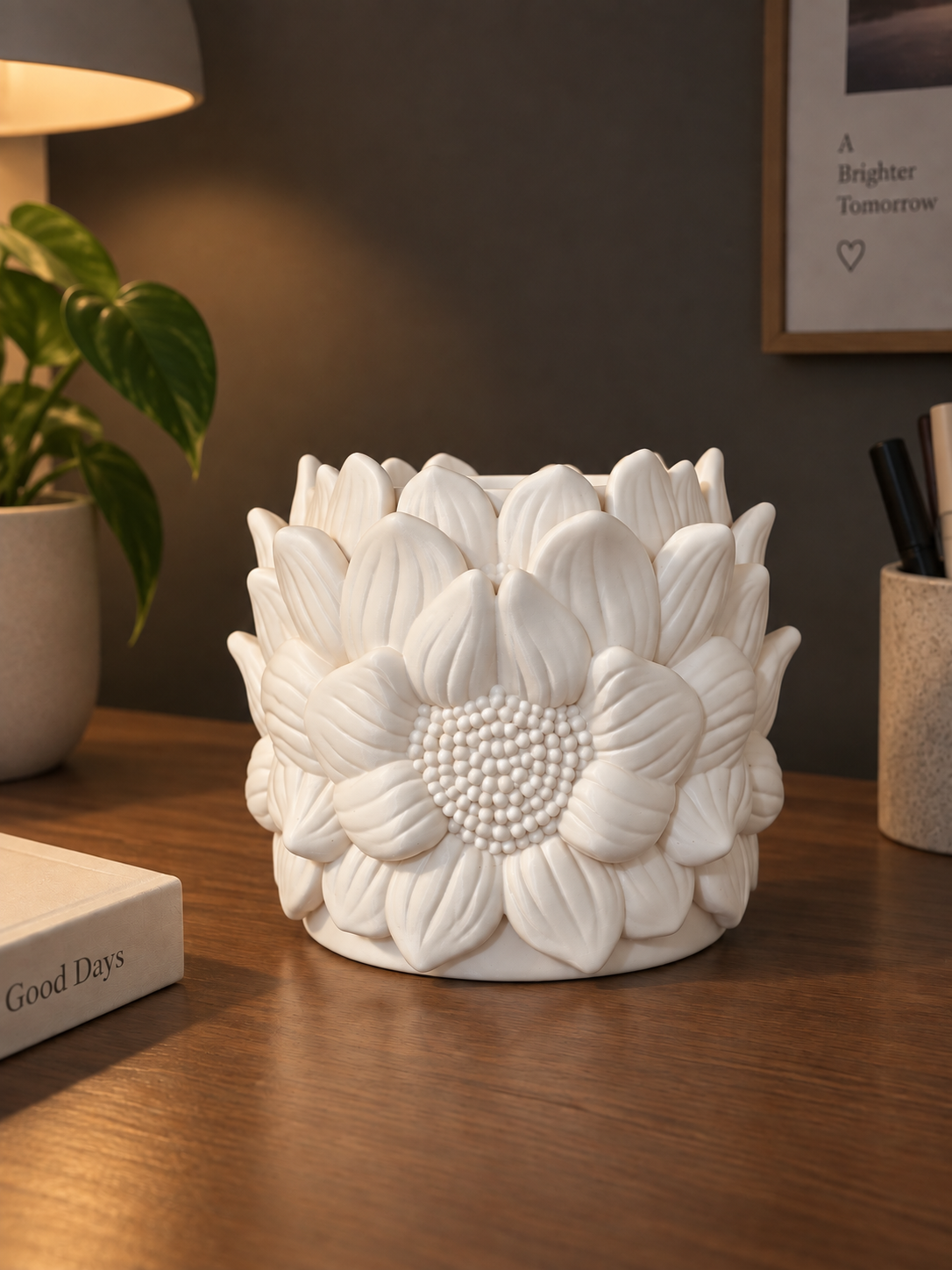 3D Printed Sunflower Pen Holder