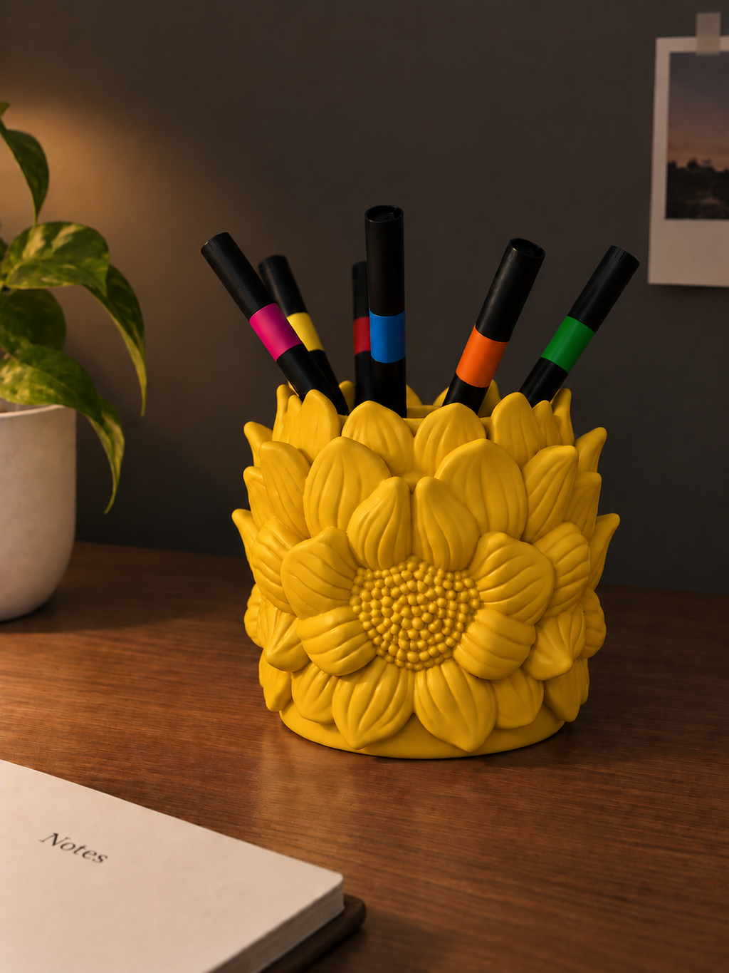 3D Printed Sunflower Pen Holder