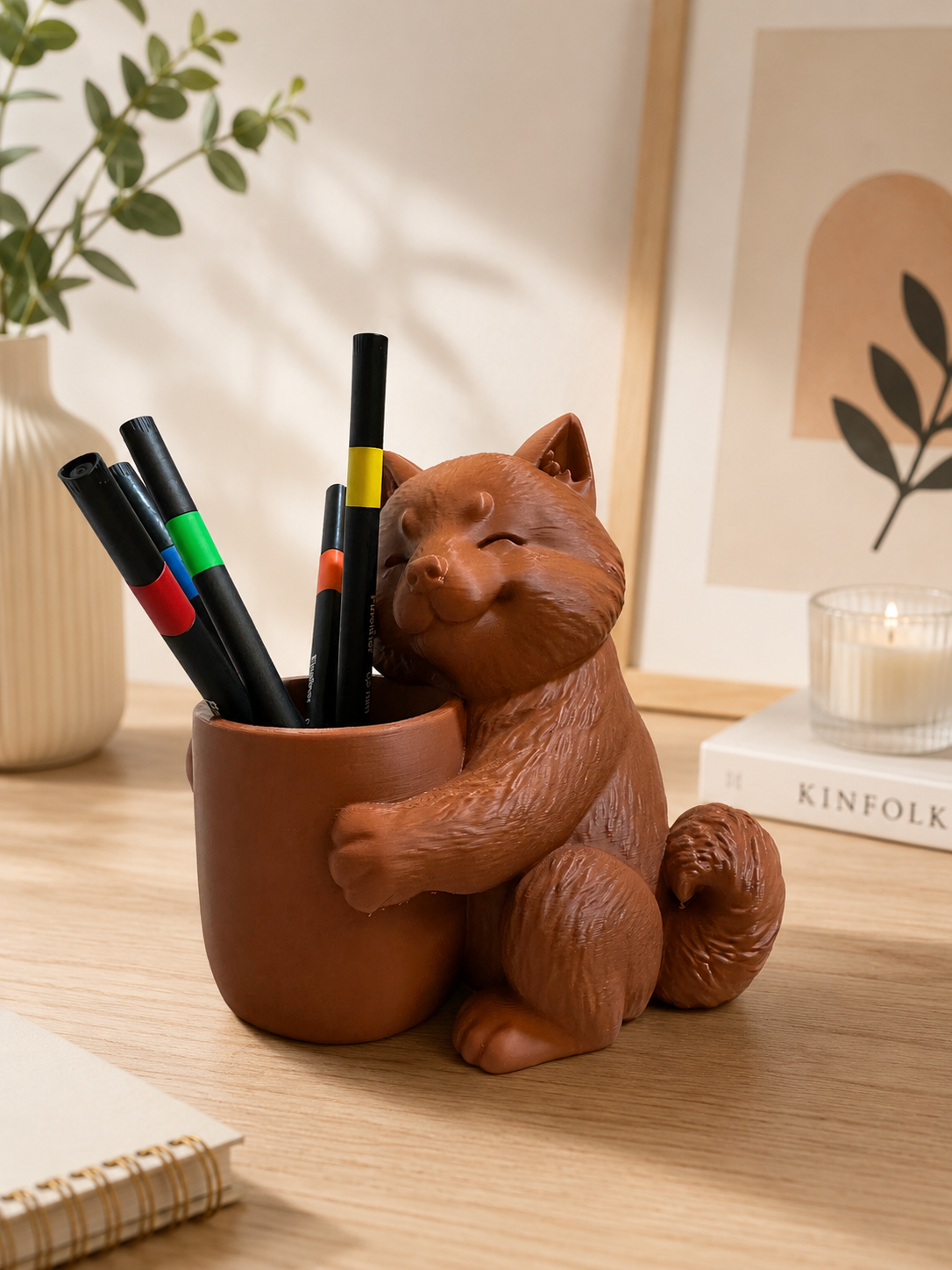 3D Printed Shiba Inu Pen Holder