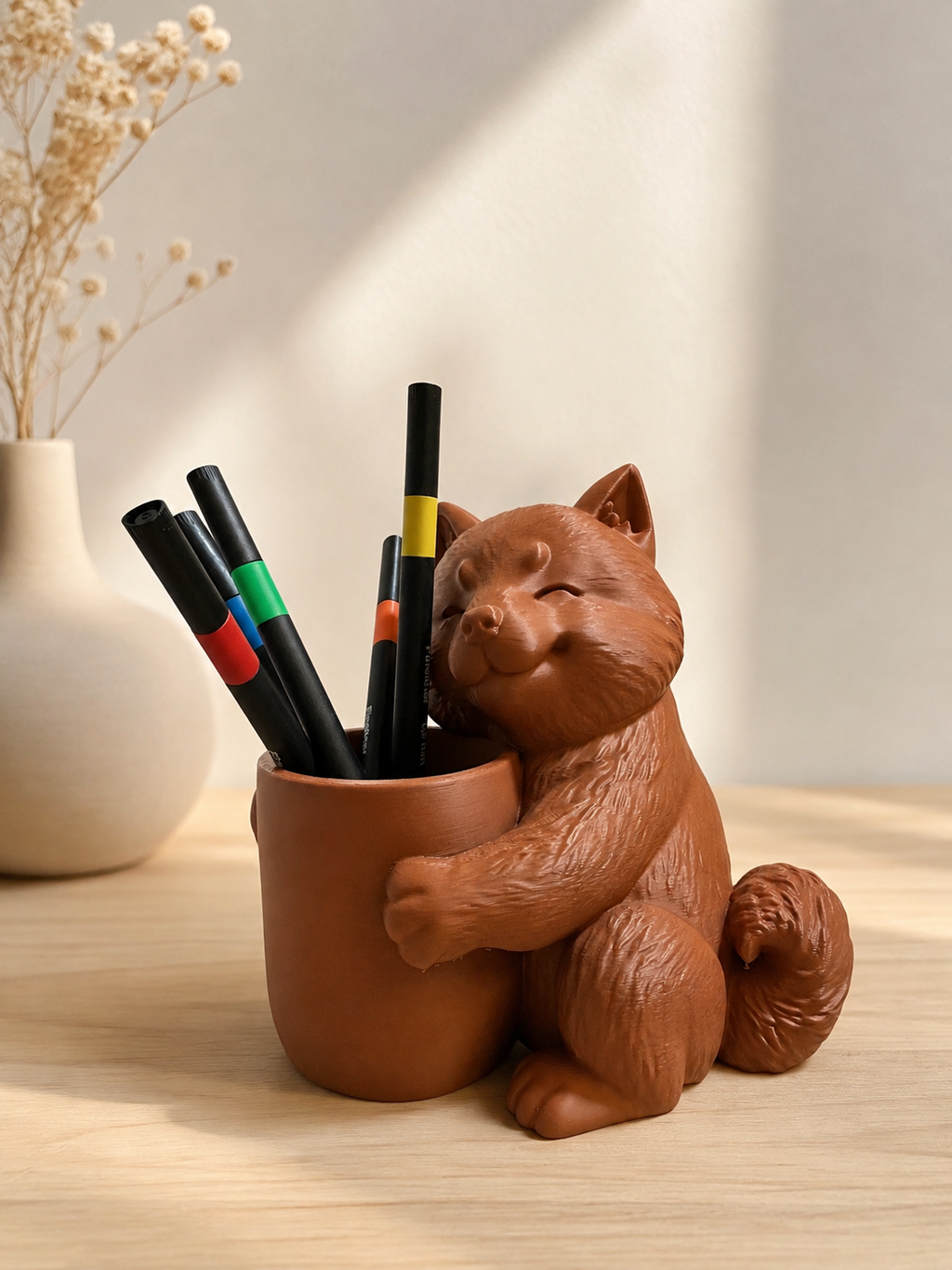 3D Printed Shiba Inu Pen Holder
