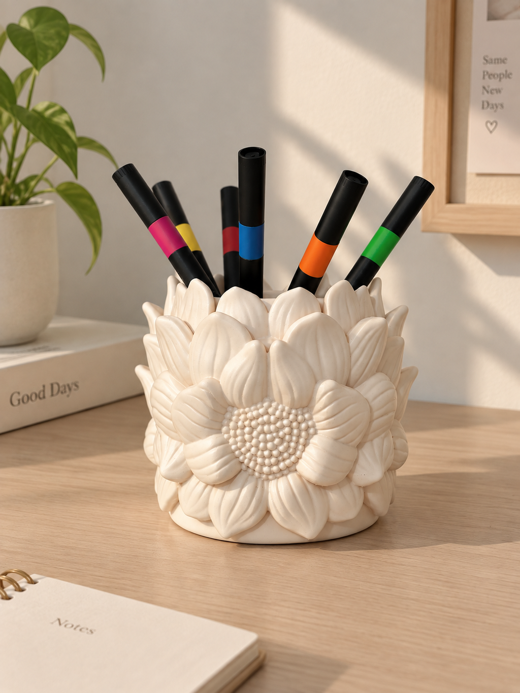 3D Printed Sunflower Pen Holder