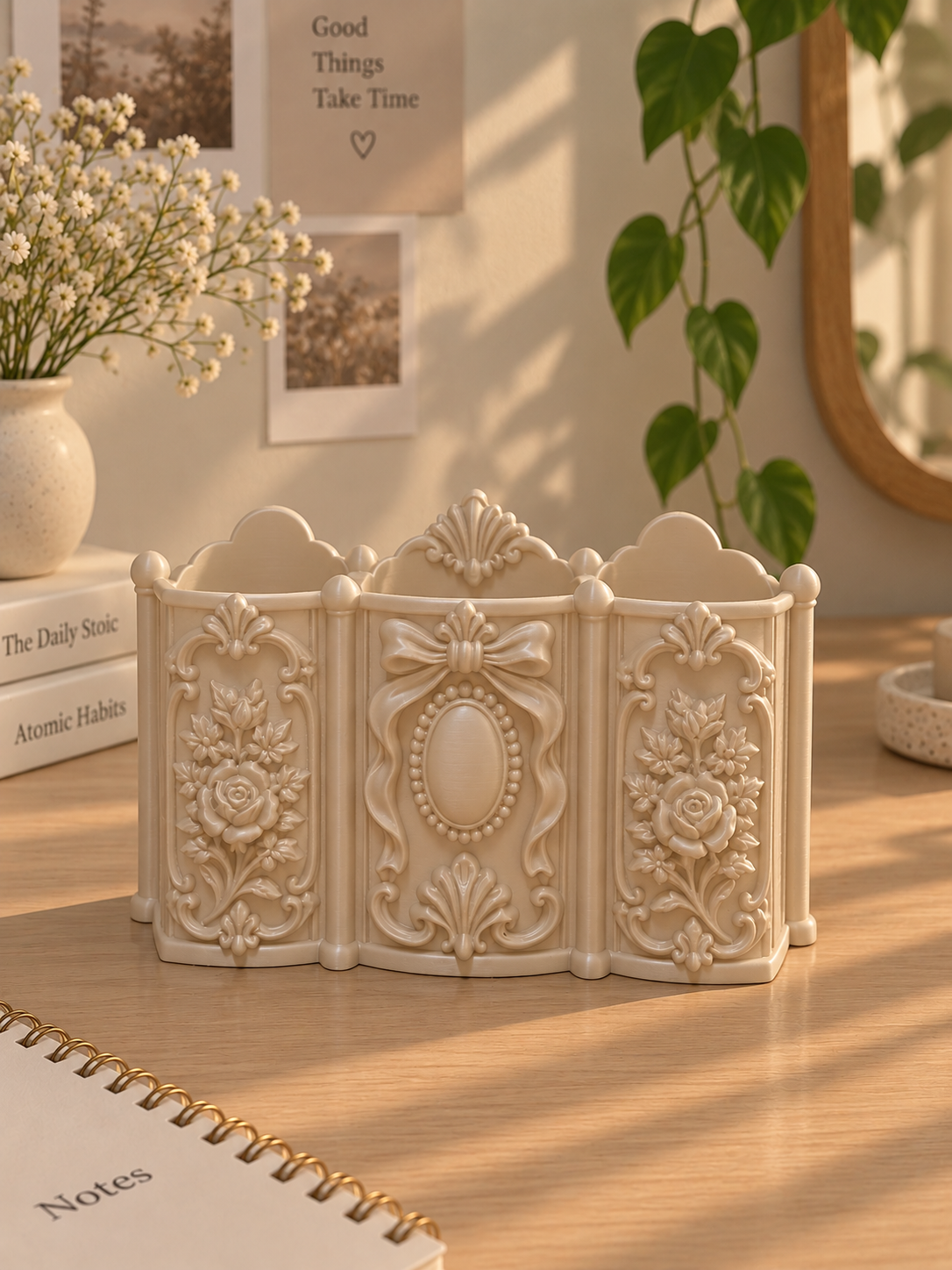 Vintage Ornate Pen Holder