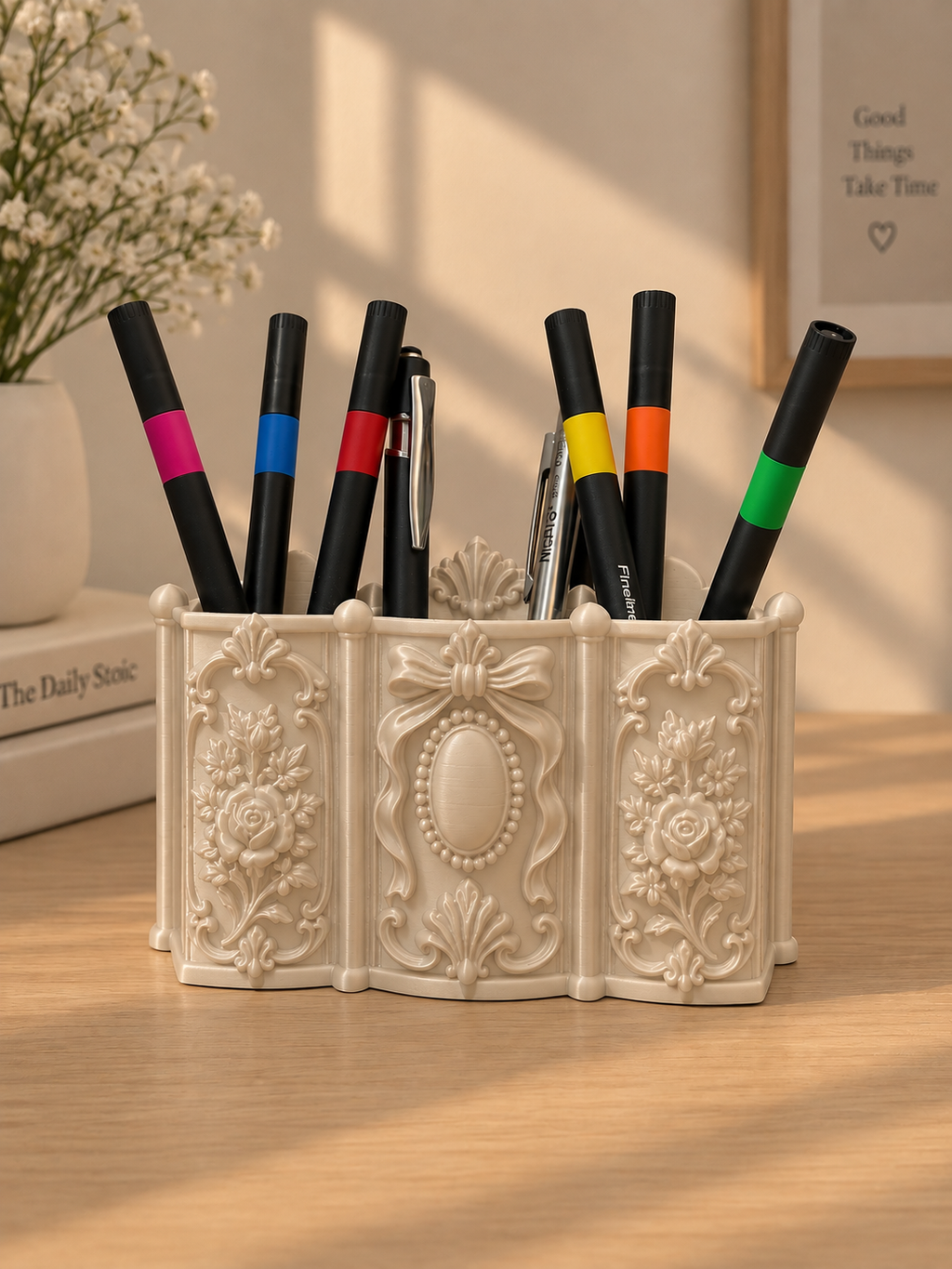 Vintage Ornate Pen Holder
