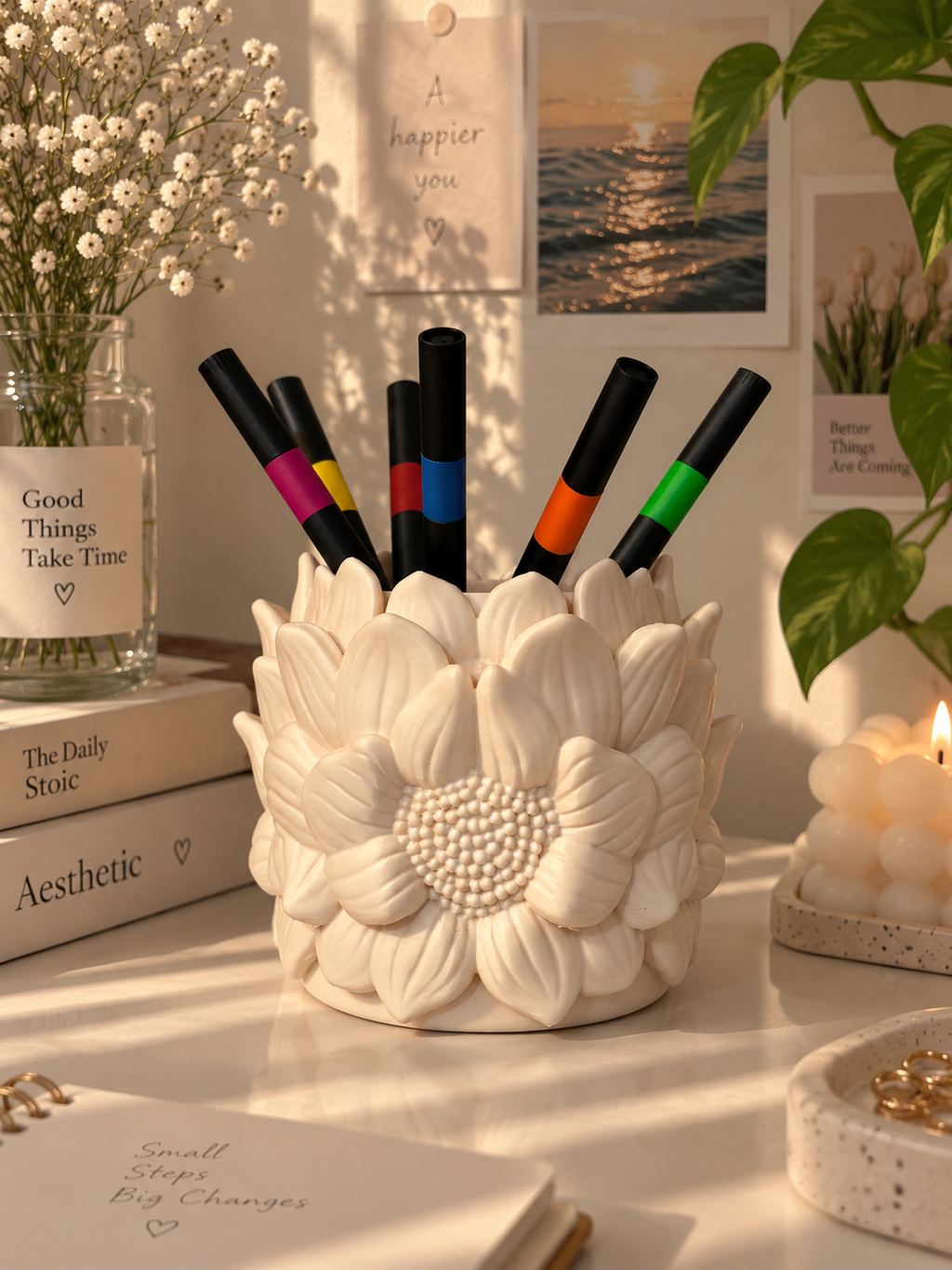 3D Printed Sunflower Pen Holder