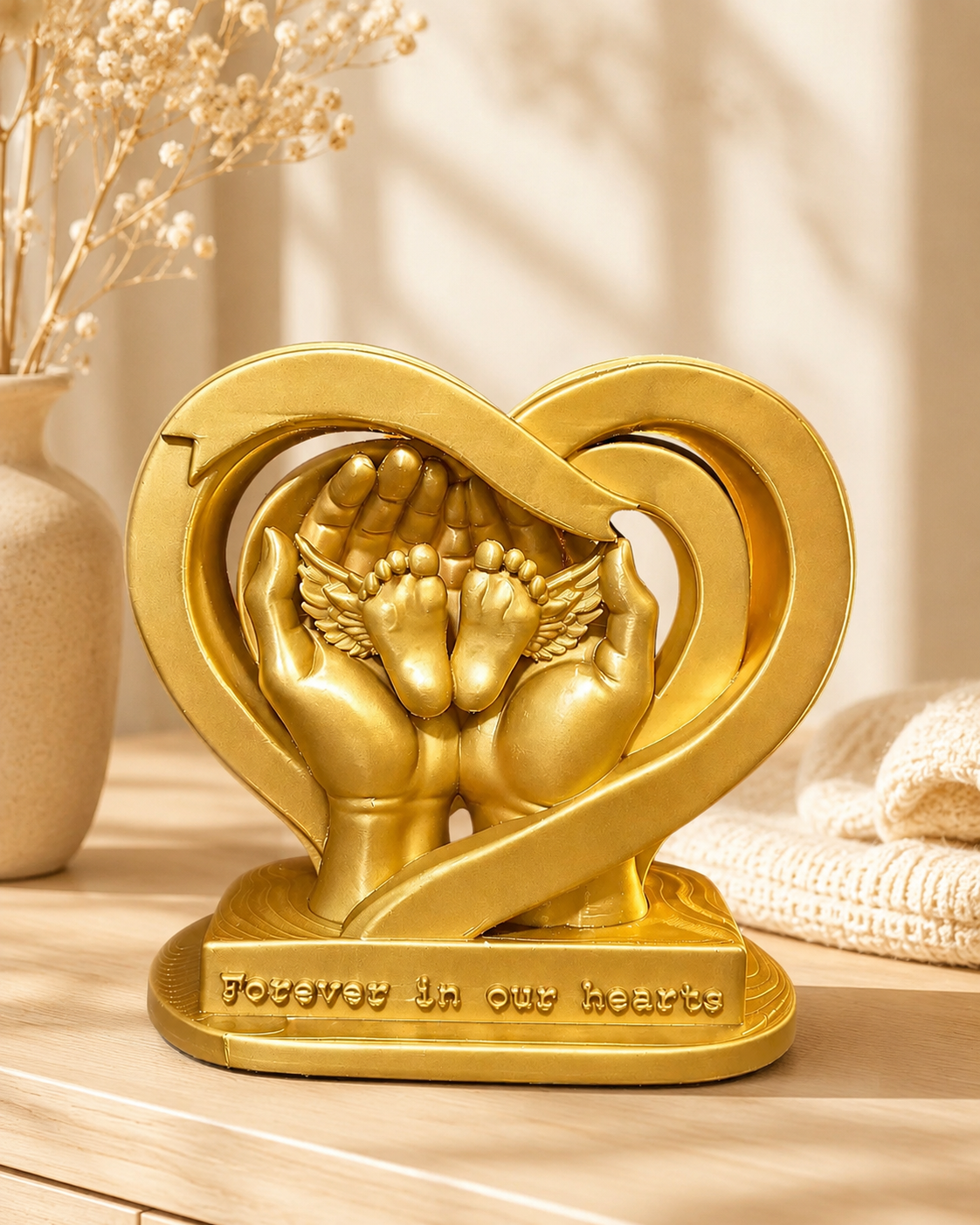 3D Printed Sculpture, Memorial Baby Angel, Miscarriage Gift