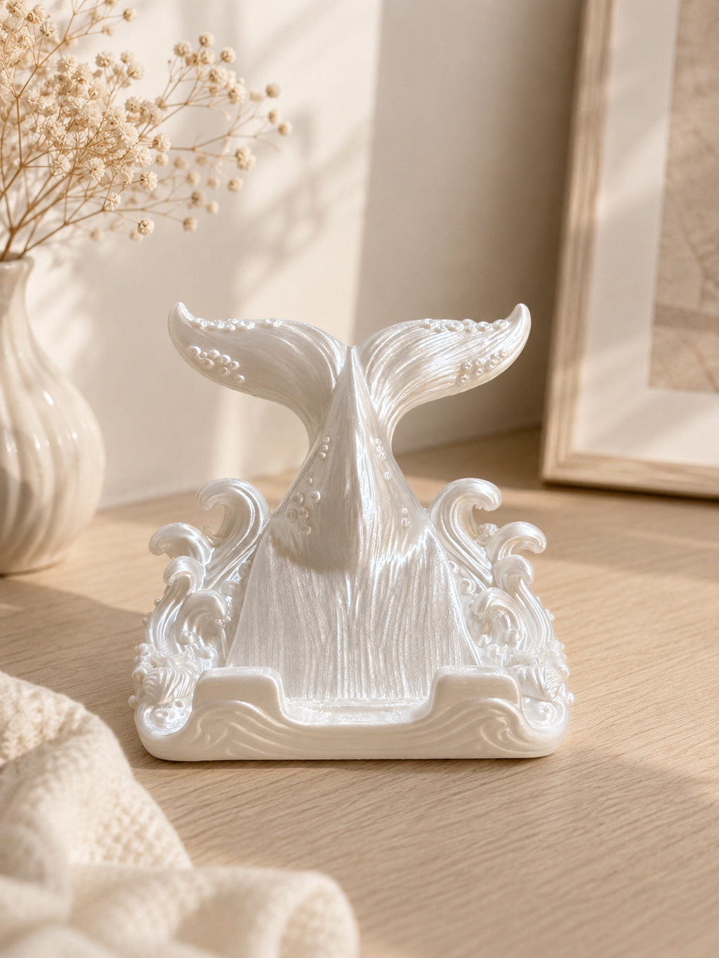 3D Printed Whale Tail Phone Holder