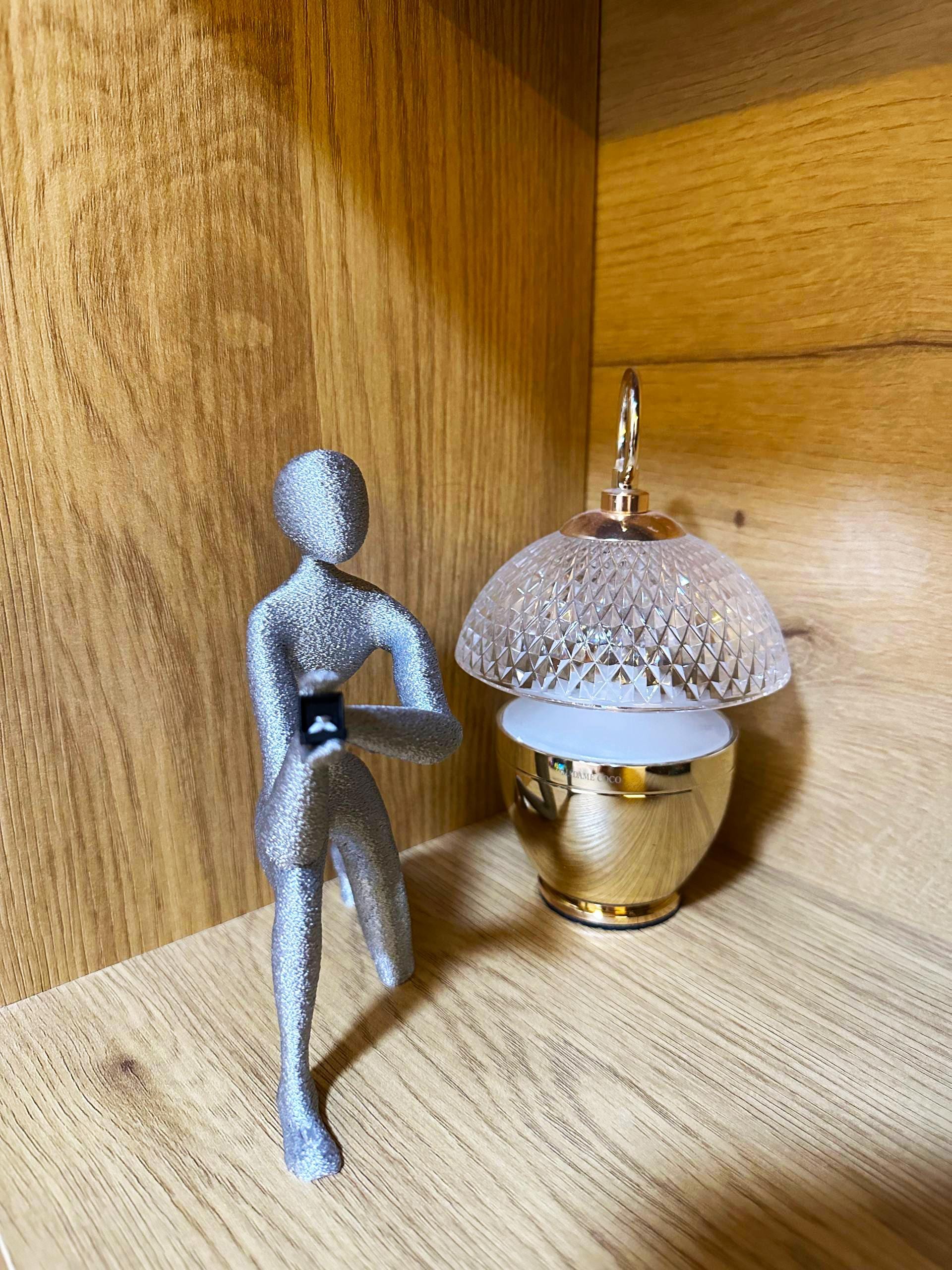 3D Printed Proposal Figurine Romantic Kneeling Sculpture Holding Ring Box Unique Engagement Gift Decor