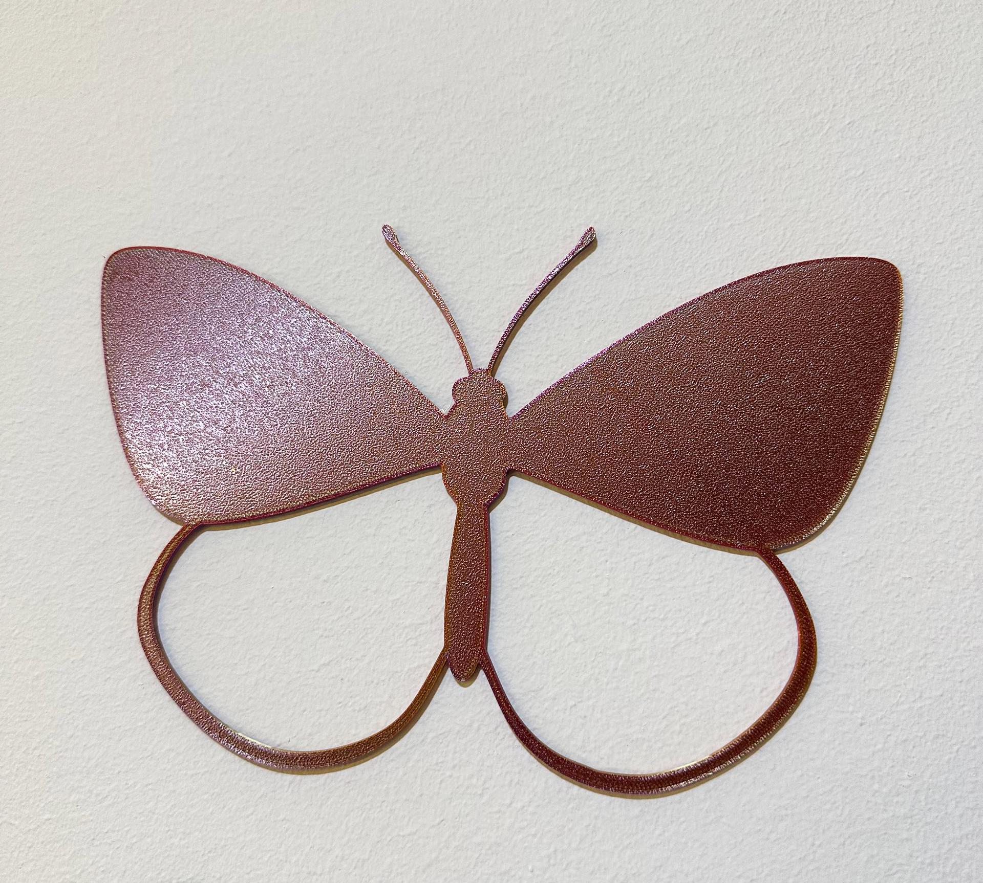 Colorful 3D Printed Butterfly Wall Decor, Nursery Wall Art, No Adhesive