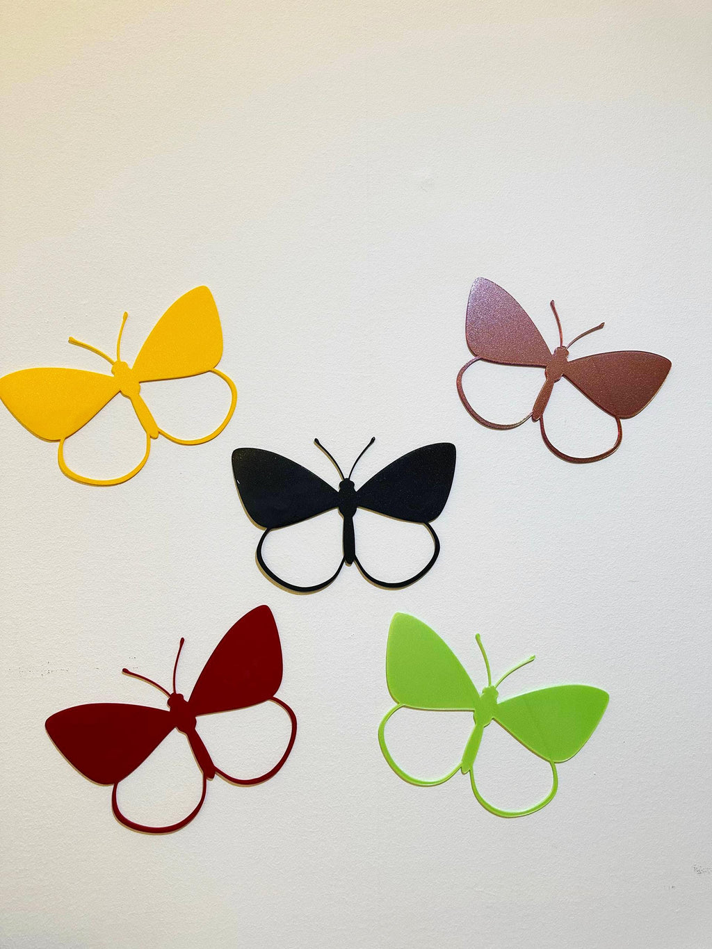 Colorful 3D Printed Butterfly Wall Decor, Nursery Wall Art, No Adhesive