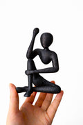 Minimalist Human Sculpture Vase, Abstract Figure Holding Flower, Modern Home Decor, 3D Printed Art