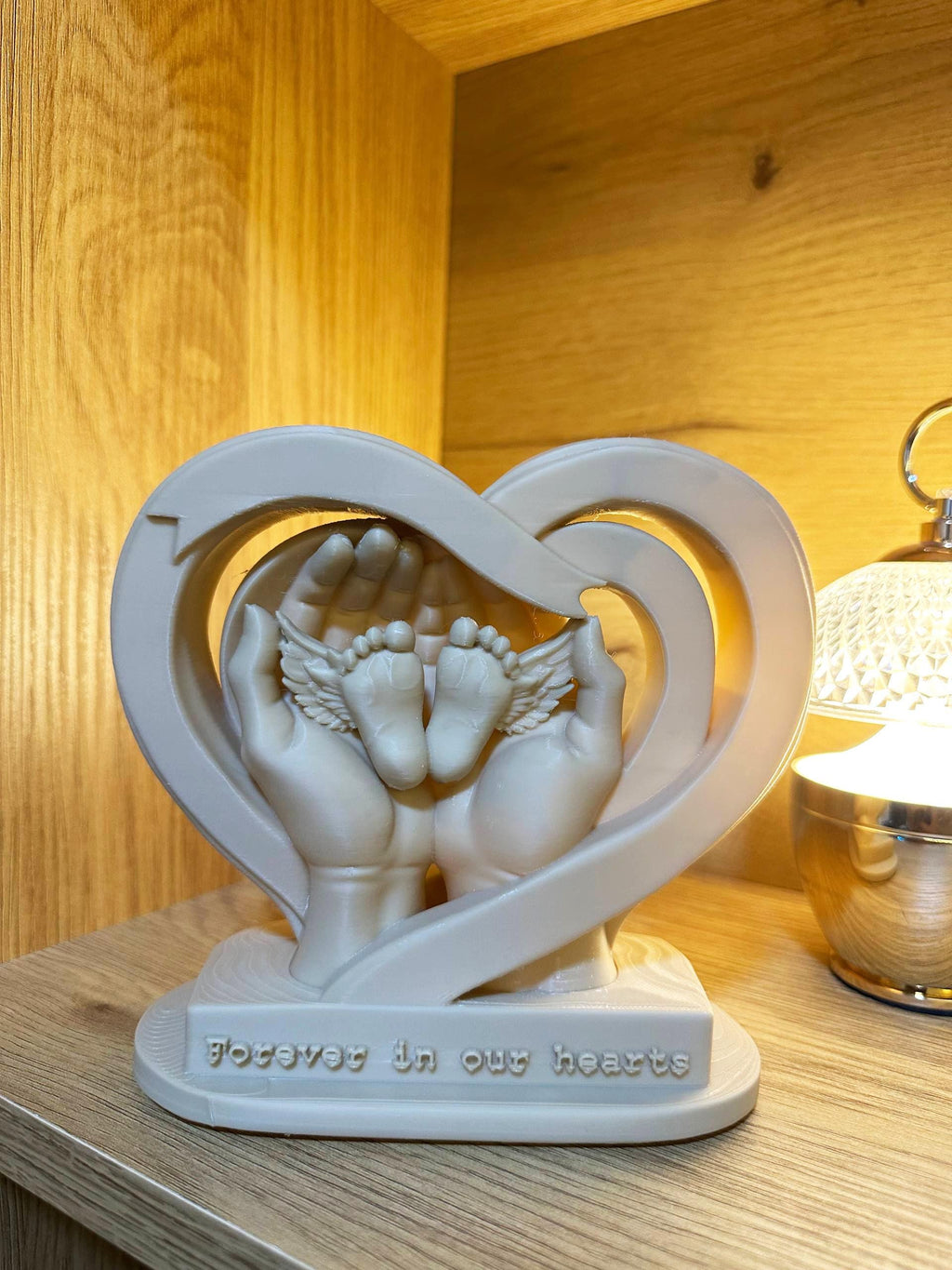 3D Printed Sculpture, Memorial Baby Angel, Miscarriage Gift