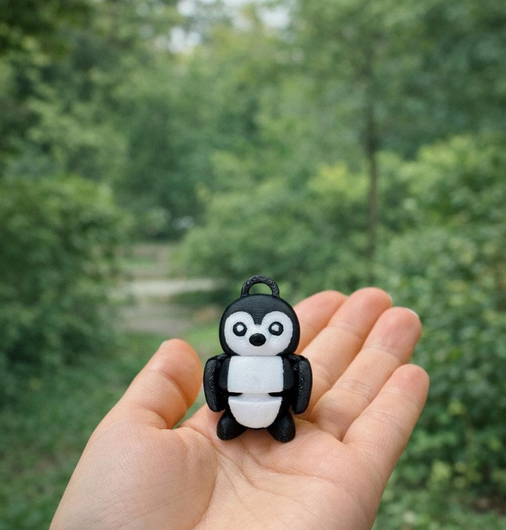 3D Printed Articulated Animal Keychain and Fidget Toy | Cute Flexi Animal | Kawaii Desk Toy