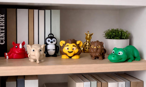 3D Printed Articulated Animals, Flexible Fidget Toys, Desk Decor, Keychain Option