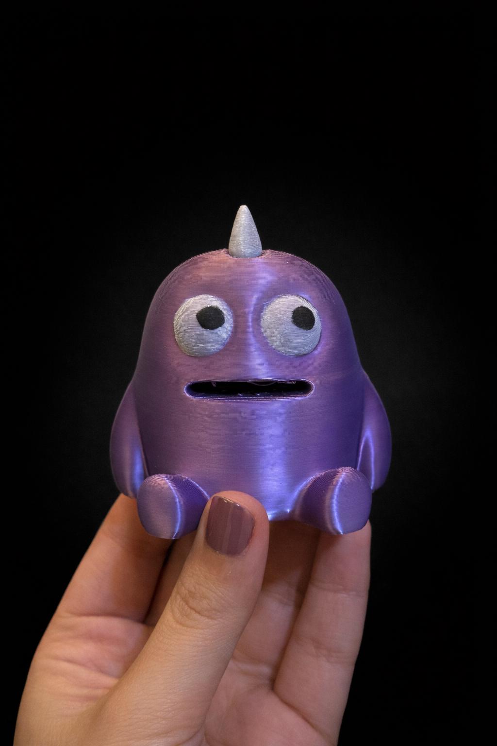 Cute Monster Cable Holder 3D Printed Desk Cable Organizer, Funny Cord Keeper, Gift for Gamers