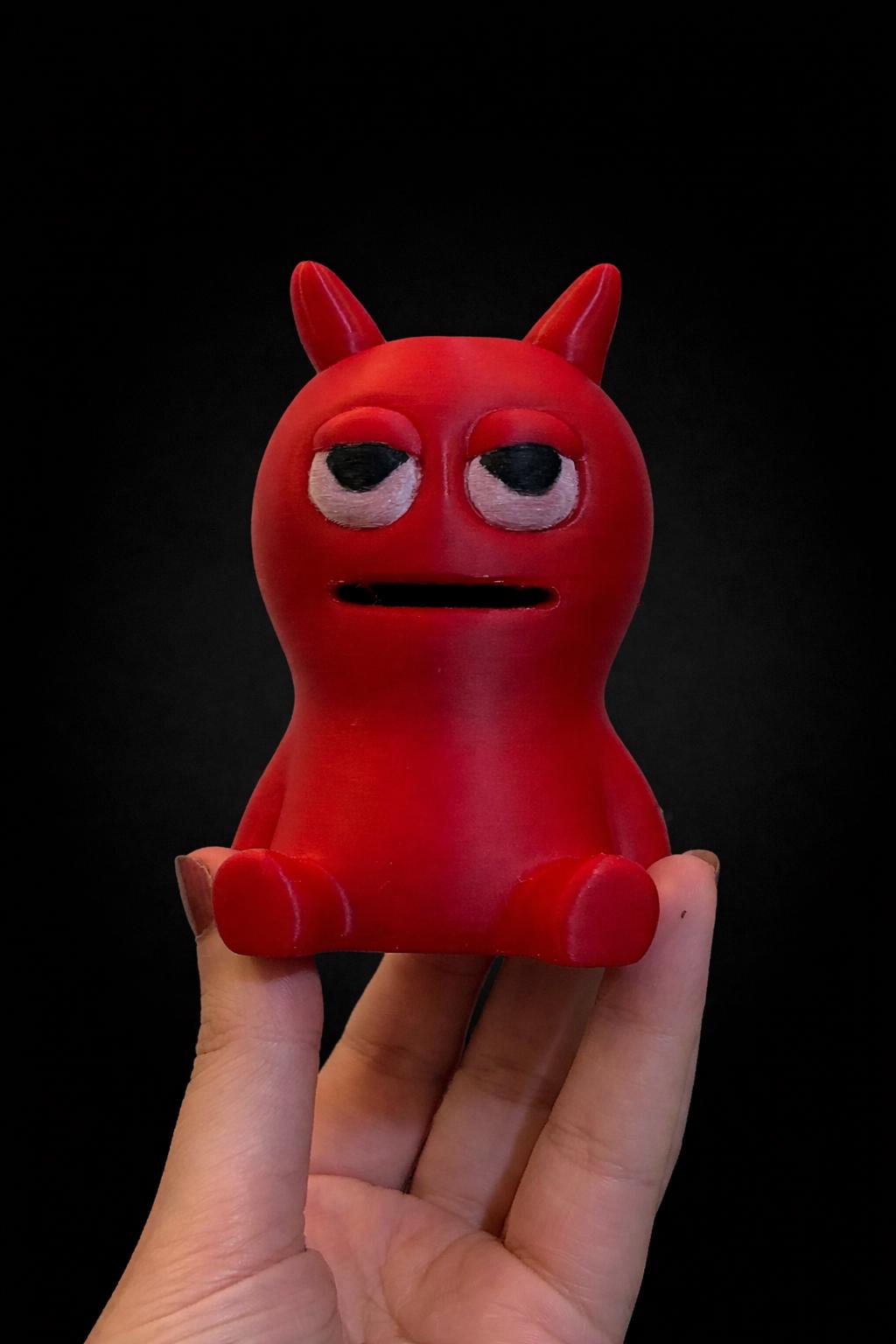 Cute Monster Cable Holder 3D Printed Desk Cable Organizer, Funny Cord Keeper, Gift for Gamers