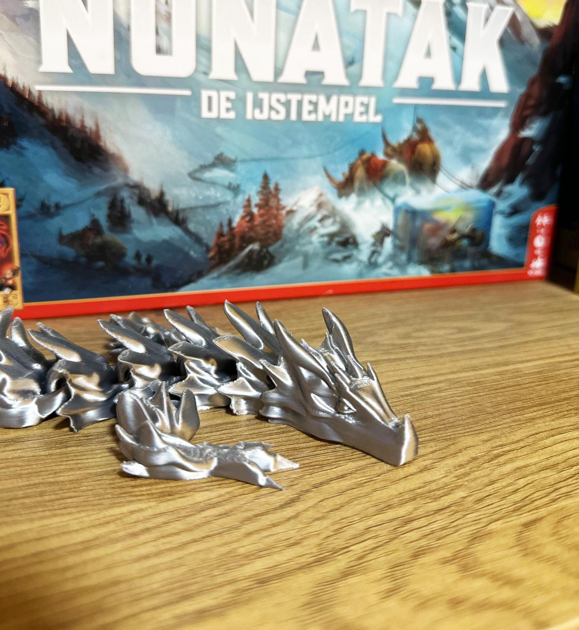 3D Printed Dragon, Flexible Toy, Fantasy Desk Decor, Fidget Water Dragon, Gift for Gamers