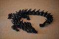 3D Printed Dragon, Flexible Toy, Fantasy Desk Decor, Fidget Water Dragon, Gift for Gamers