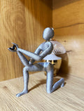3D Printed Proposal Figurine Romantic Kneeling Sculpture Holding Ring Box Unique Engagement Gift Decor
