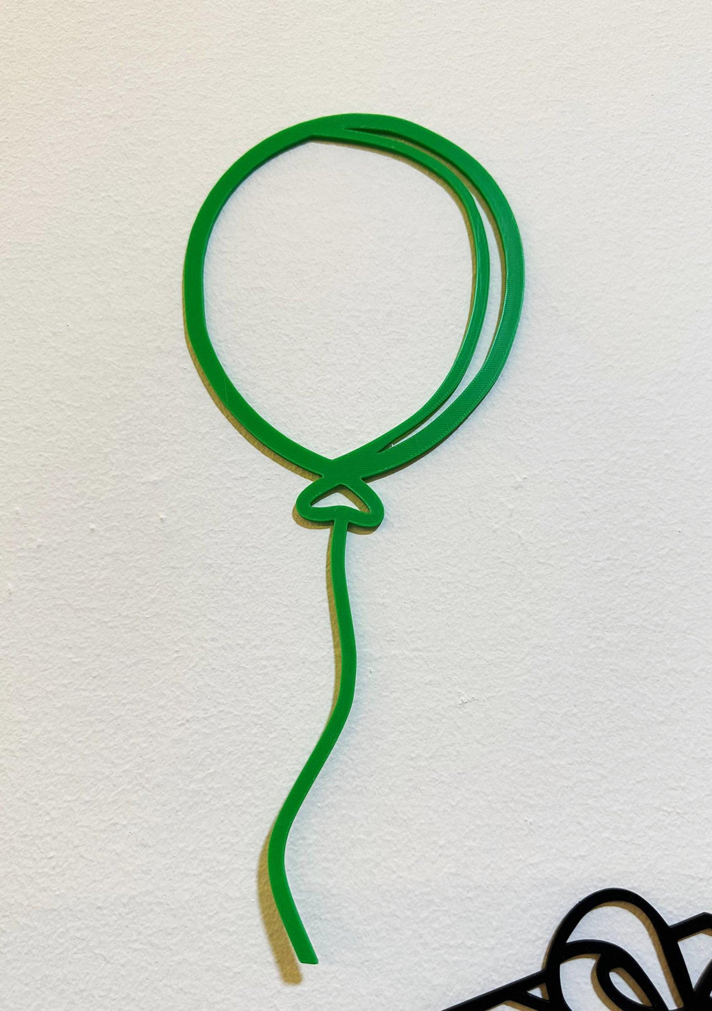 Minimal Balloon Wall Art 3D Printed Line Art Nursery Decor Birthday Party Wall Decor Modern Home Decor