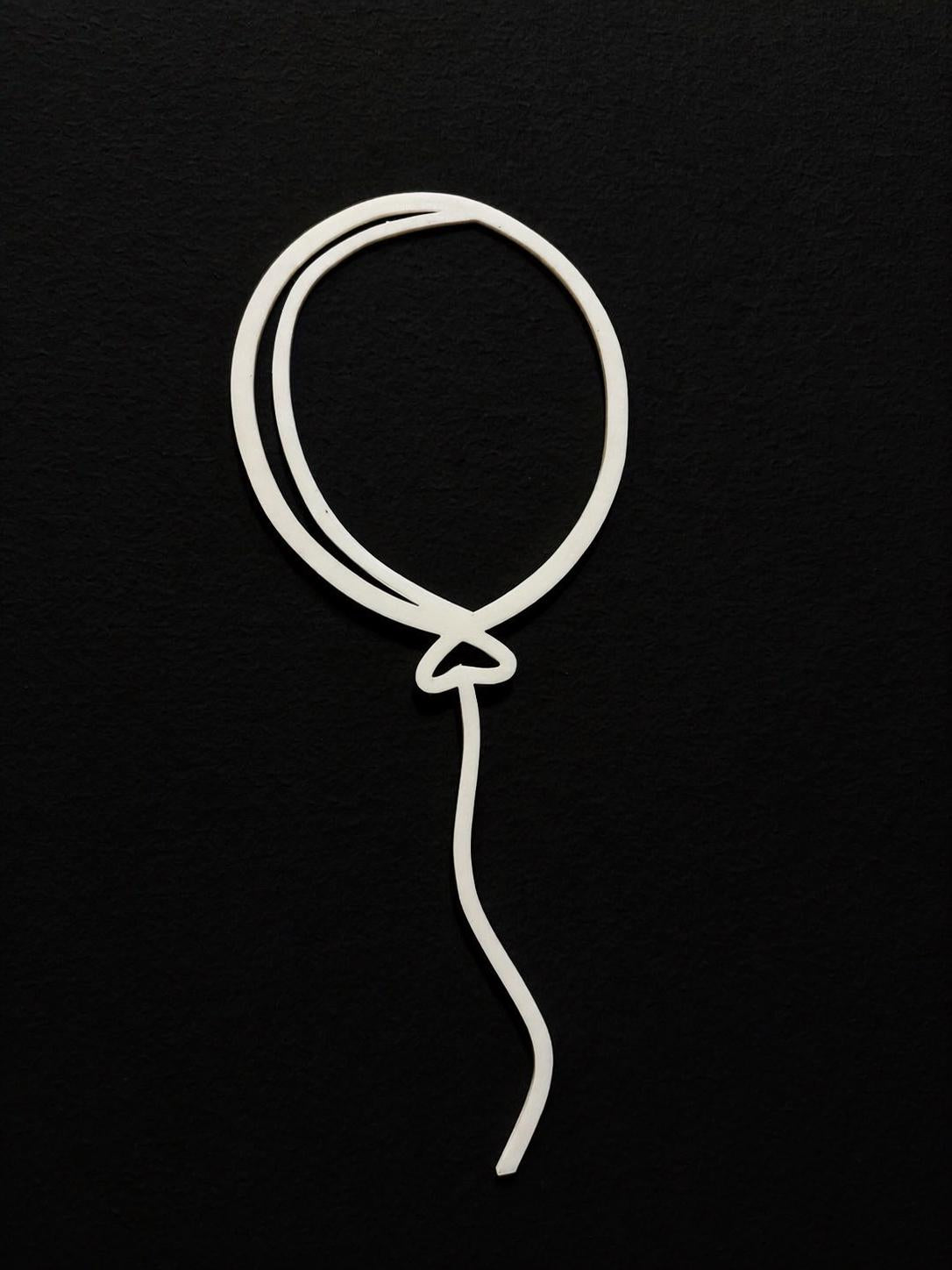 Minimal Balloon Wall Art 3D Printed Line Art Nursery Decor Birthday Party Wall Decor Modern Home Decor