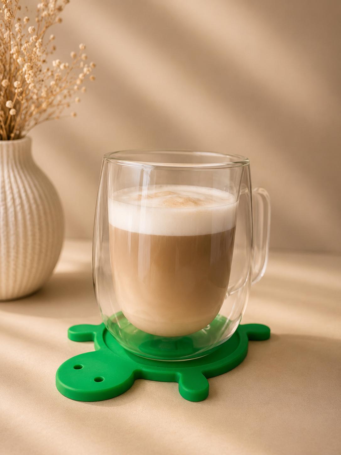 3D Printed Turtle Coaster, Cute Drink Coaster, Coffee Mug Holder, Desk and Table Decor