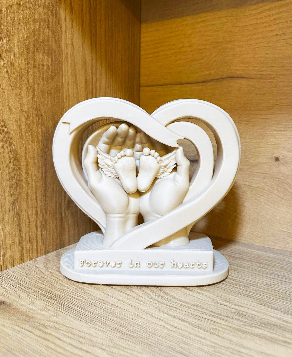 3D Printed Sculpture, Memorial Baby Angel, Miscarriage Gift