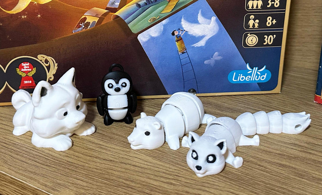3D Printed Animal Mystery Box Cute Mini Animal Figurines Surprise Pack Kids Gift Collectible Toy Set