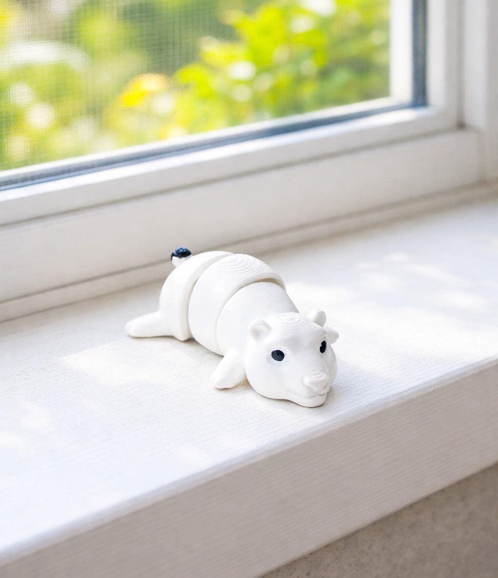 3D Printed Articulated Animal Keychain and Fidget Toy | Cute Flexi Animal | Kawaii Desk Toy