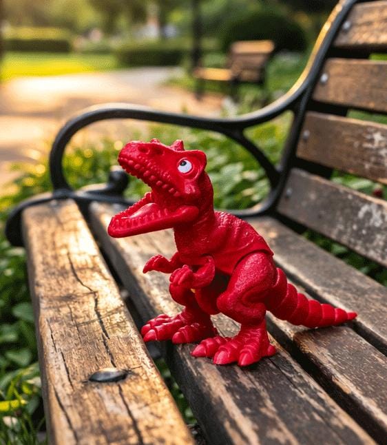 3D Printed Articulated Dinosaur Toy | Flexi T-Rex Fidget Toy | Moving Dino Figure | Desk Toy | Gift for Kids and Dino Lovers