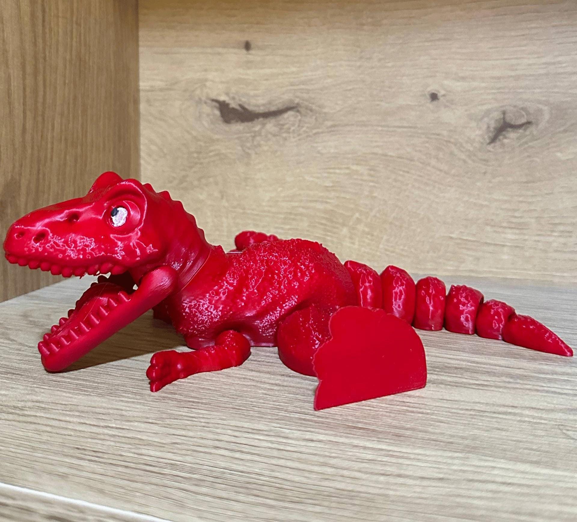 3D Printed Articulated Dinosaur Toy | Flexi T-Rex Fidget Toy | Moving Dino Figure | Desk Toy | Gift for Kids and Dino Lovers