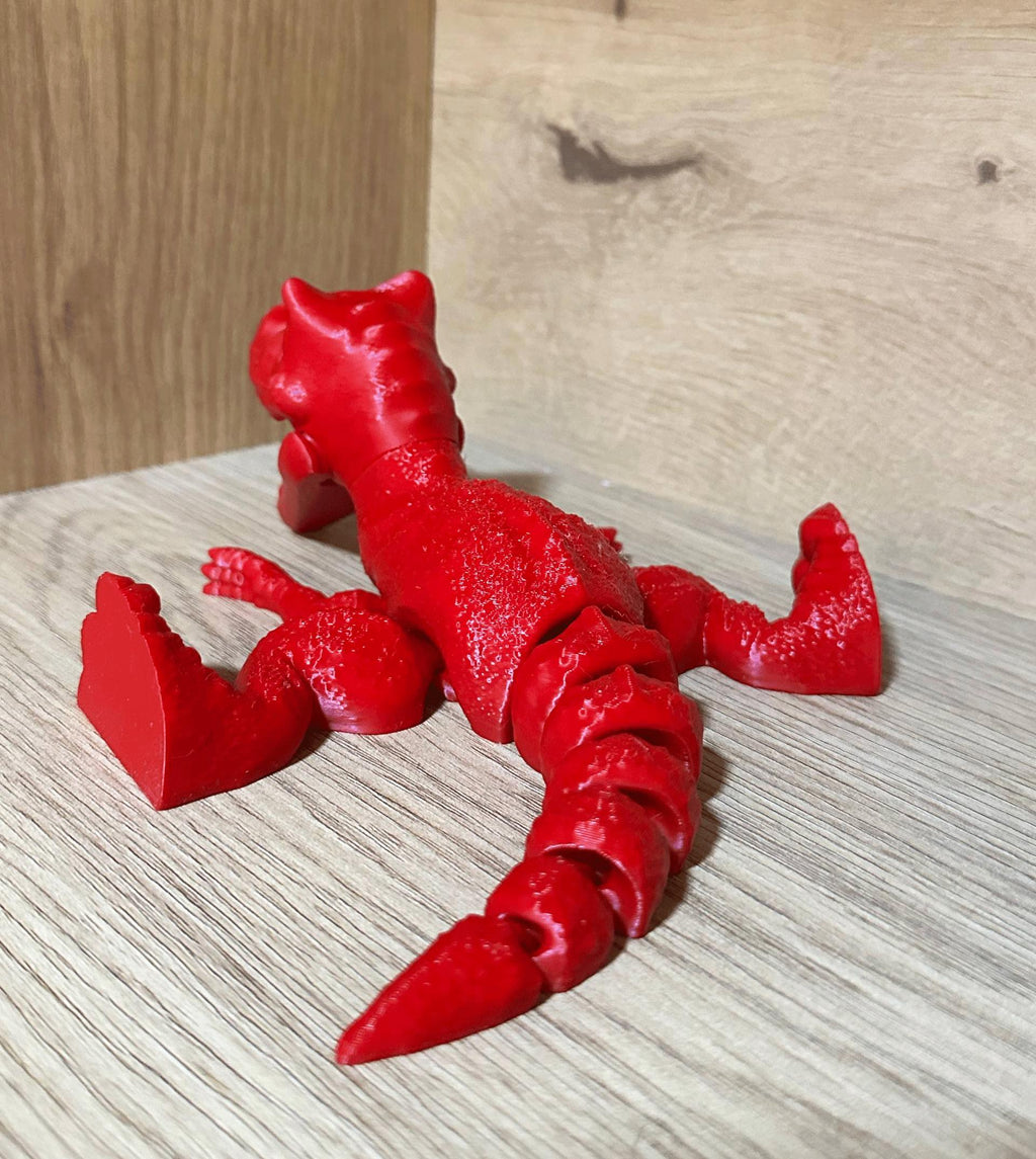 3D Printed Articulated Dinosaur Toy | Flexi T-Rex Fidget Toy | Moving Dino Figure | Desk Toy | Gift for Kids and Dino Lovers