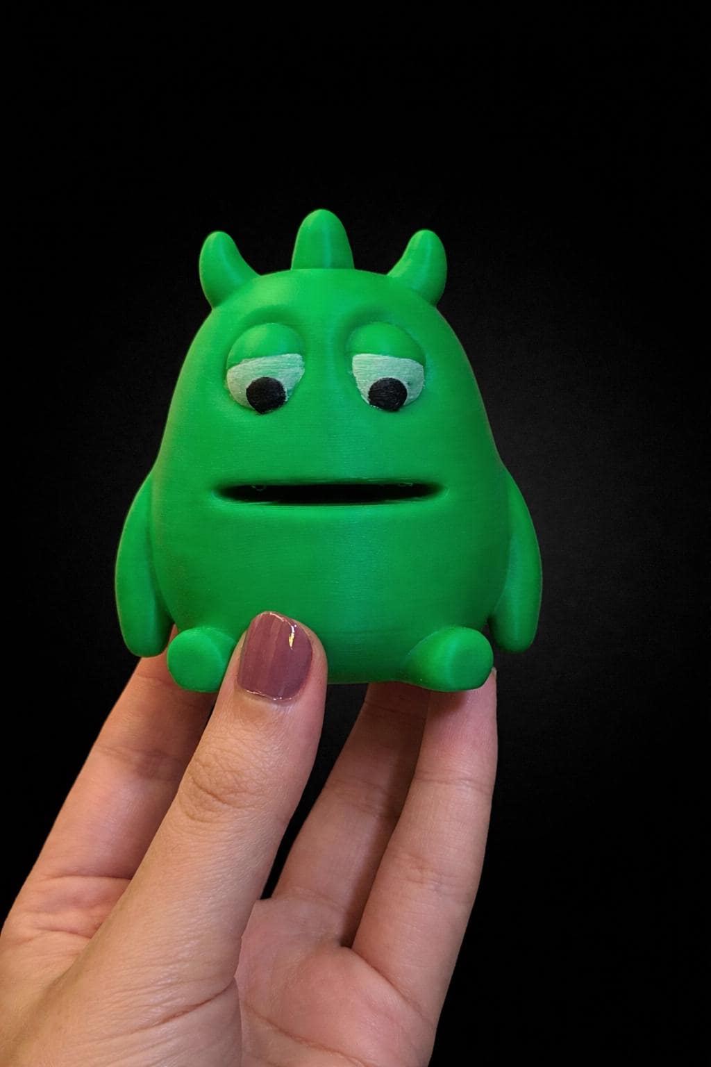 Cute Monster Cable Holder 3D Printed Desk Cable Organizer, Funny Cord Keeper, Gift for Gamers