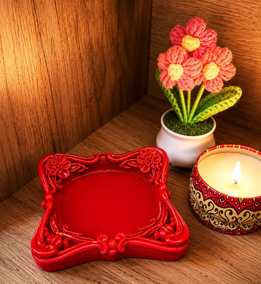 3D Printed Trinket Dish, Coquette Jewelry Tray, Cute Ring Holder