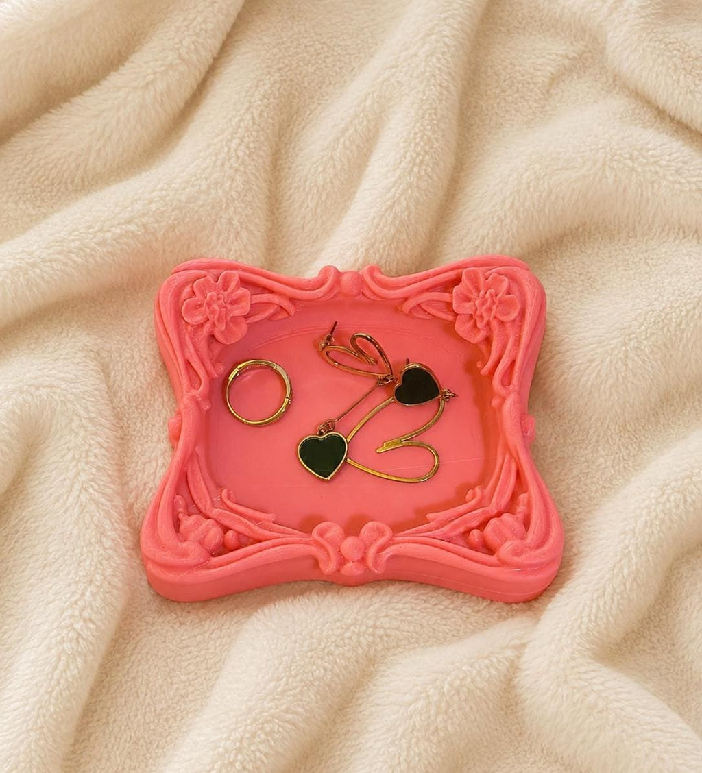 3D Printed Trinket Dish, Coquette Jewelry Tray, Cute Ring Holder