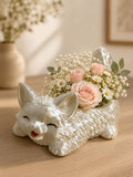 3D Printed Kitten Flower Pot, Succulent Pot, Animal Plant Holder, Cat Lover Gift, Desk Decor