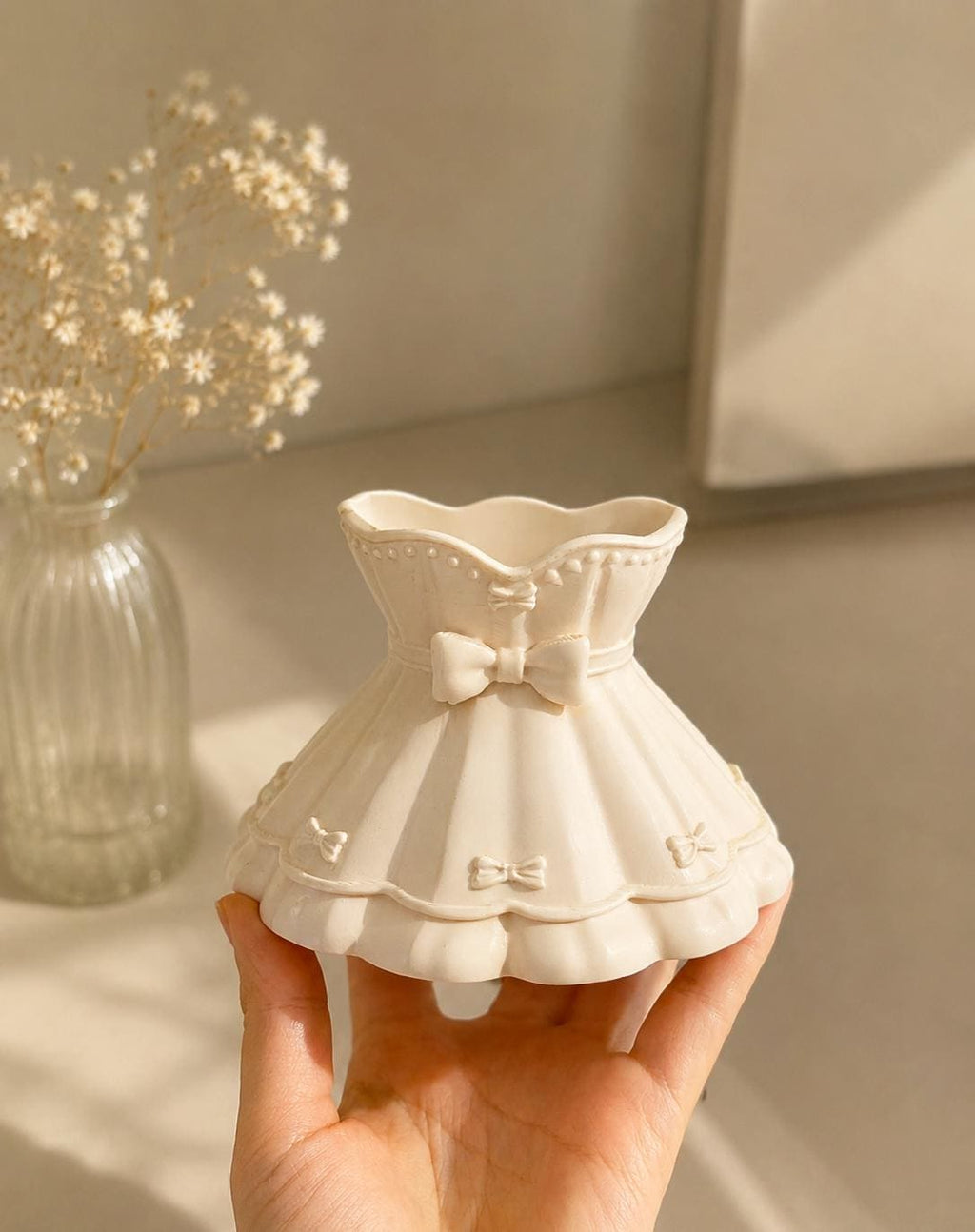 3D Printed Ring Holder, Princess, Jewelry Holder, Bow Decor, Vanity Organizer, Gift for Her