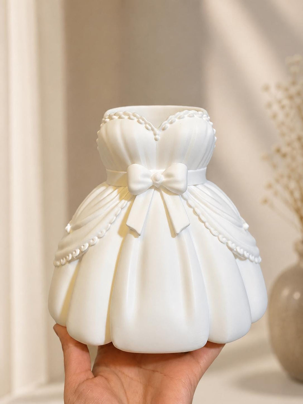 3D Printed Makeup Organizer, Coquette Makeup Brush Holder, Vanity Brush Storage, Princess Dress Pen Holder