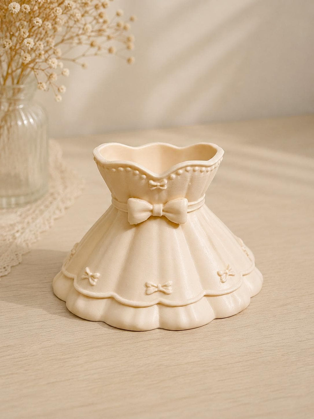 3D Printed Ring Holder, Princess, Jewelry Holder, Bow Decor, Vanity Organizer, Gift for Her