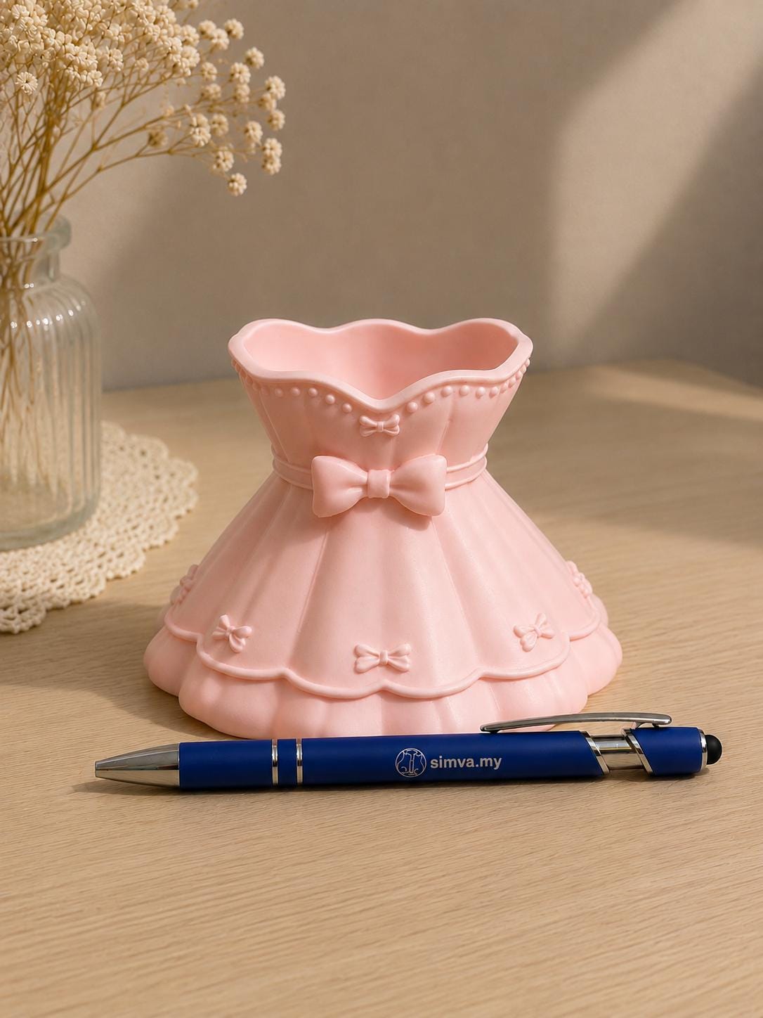 3D Printed Ring Holder, Princess, Jewelry Holder, Bow Decor, Vanity Organizer, Gift for Her