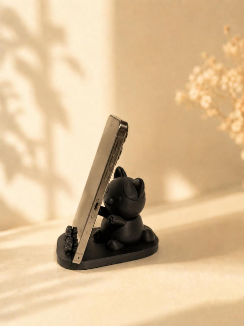 3D Printed Cat Mobile Holder, Tablet Stand,Handmade Desk Accessory, Cat Lover Gift, Kawaii Phone Holder for Desk