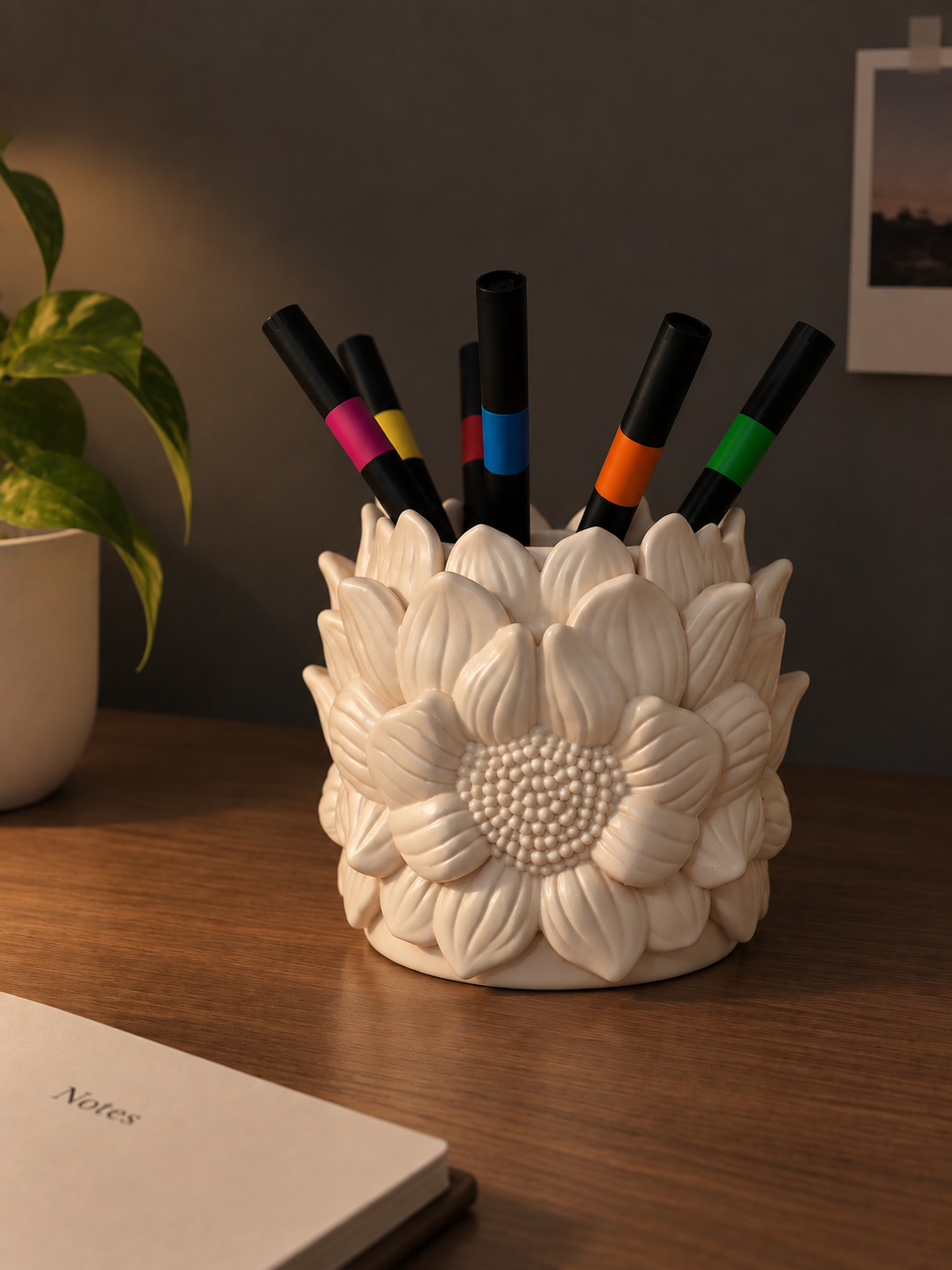 3D Printed Sunflower Pen Holder